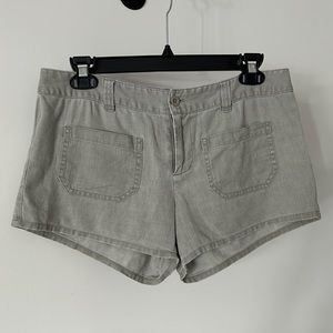 Free People Linen/Cotton Taupe Shorts - Size 5